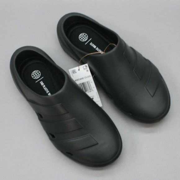 Adidas Ladies 7 Adicane Clogs Carbon Black Slip-on Mules Slides Sandals - HQ9918 - Picture 7 of 10